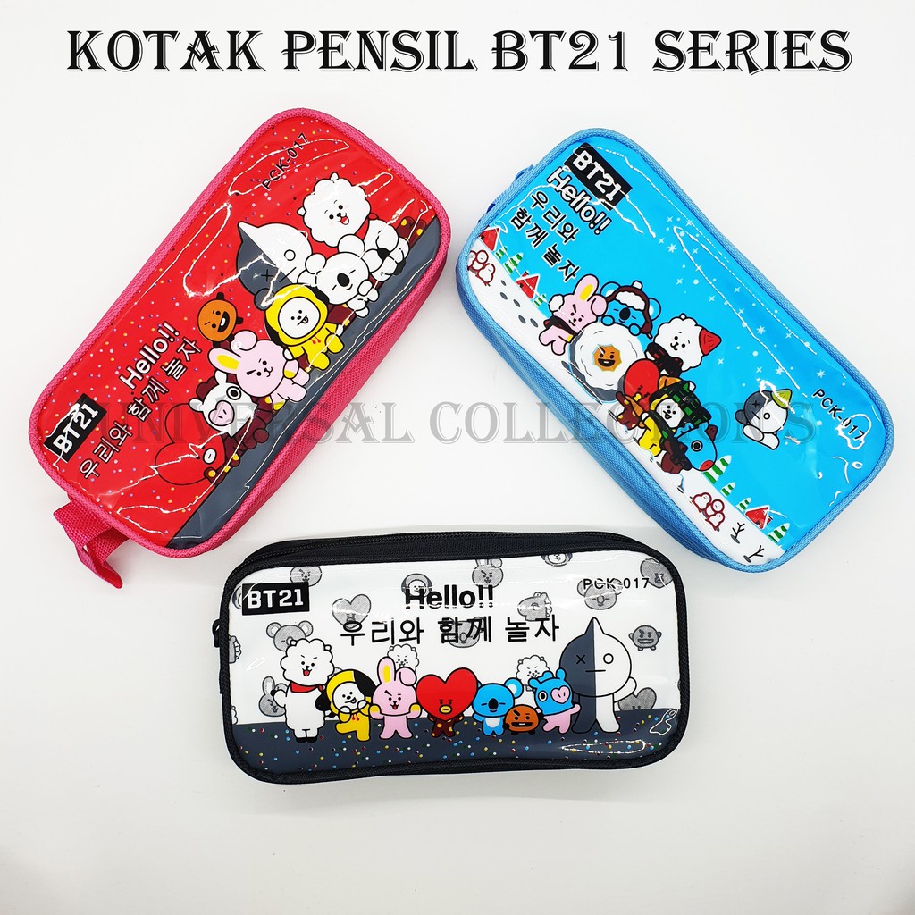 KOTAK PENSIL BT21 KPOP / TEMPAT ALAT TULIS BT21 TERLARIS-1