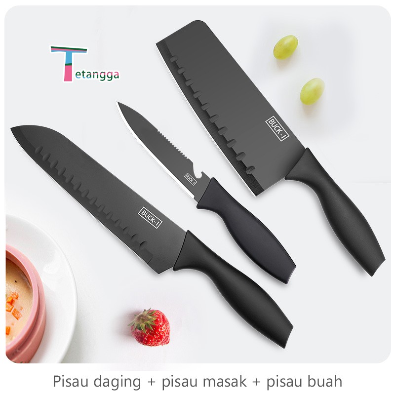 Set Pisau Dapur isi Pisau Set 5 pcs Memotong daging/ memotong sayuran/pisau buah/mengupas VS