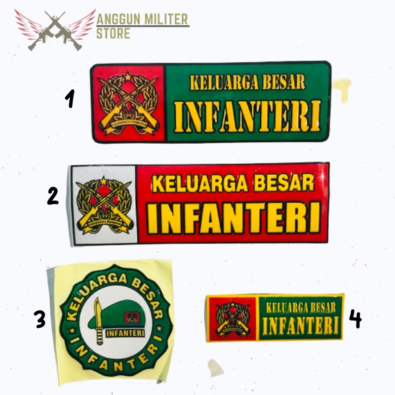 

Stiker Timbul Keluarga Besar Infanteri // Stiker Infanteri // Stiker TNI AD