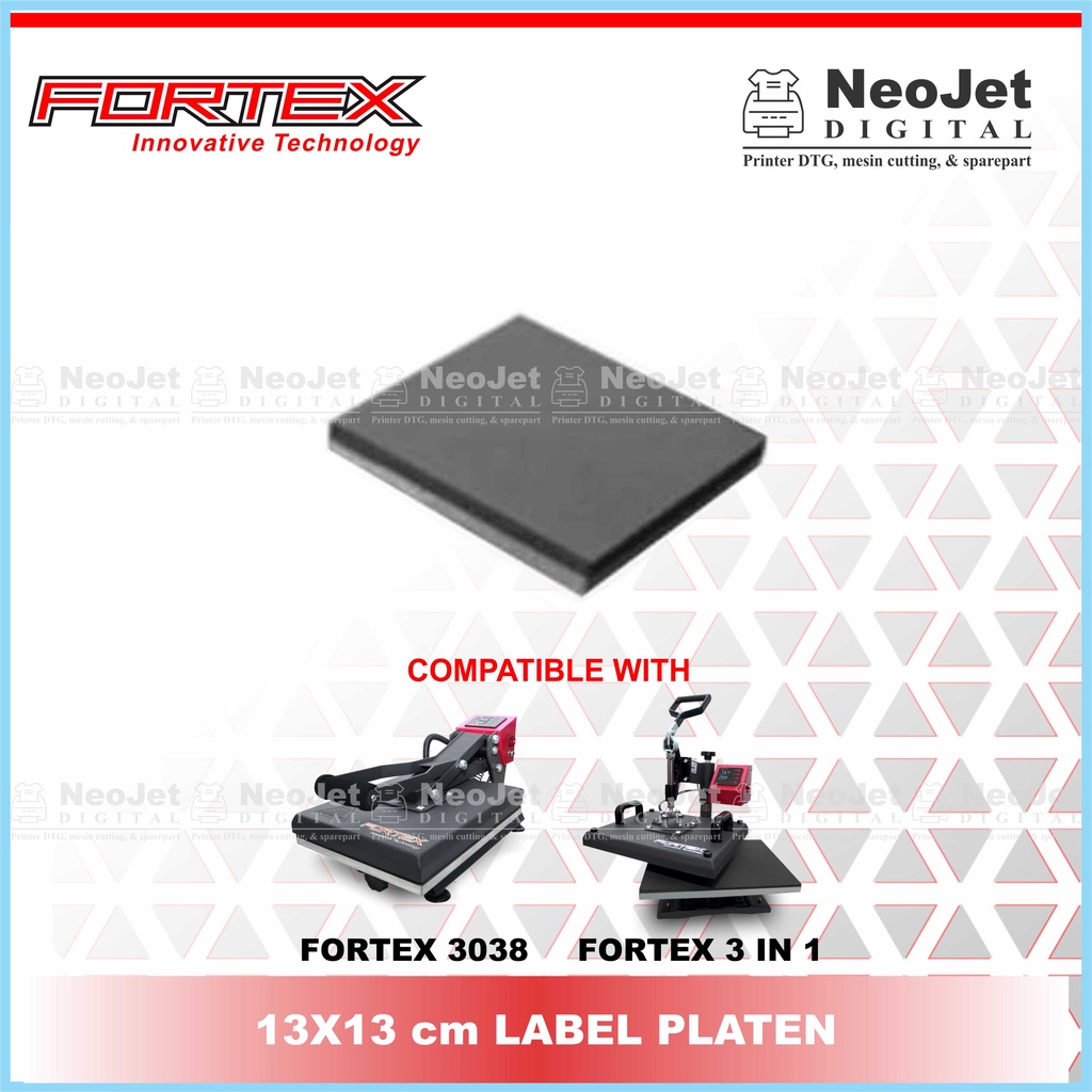 

Platen Plat Tambahan Label Mesin Hotpress Fortex 29x38 Sablon Custom