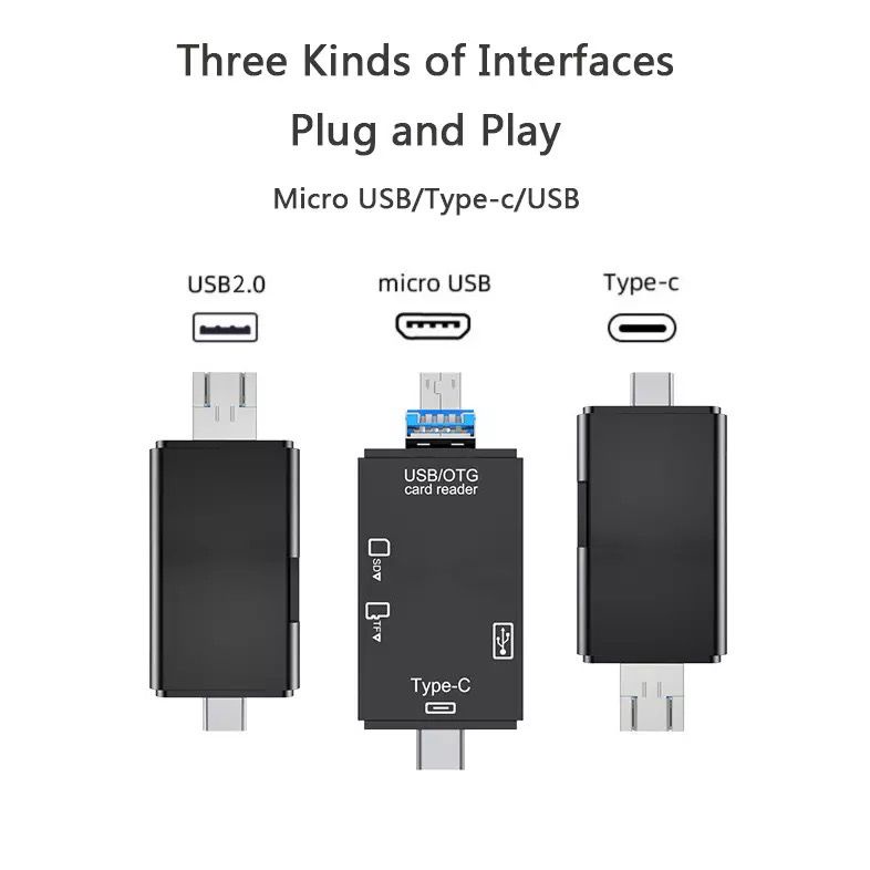 [RO ACC] NVN-CR2 OTG 6 IN 1 TYPE C AND MICRO USB WITH CARD READER FLASHDISK