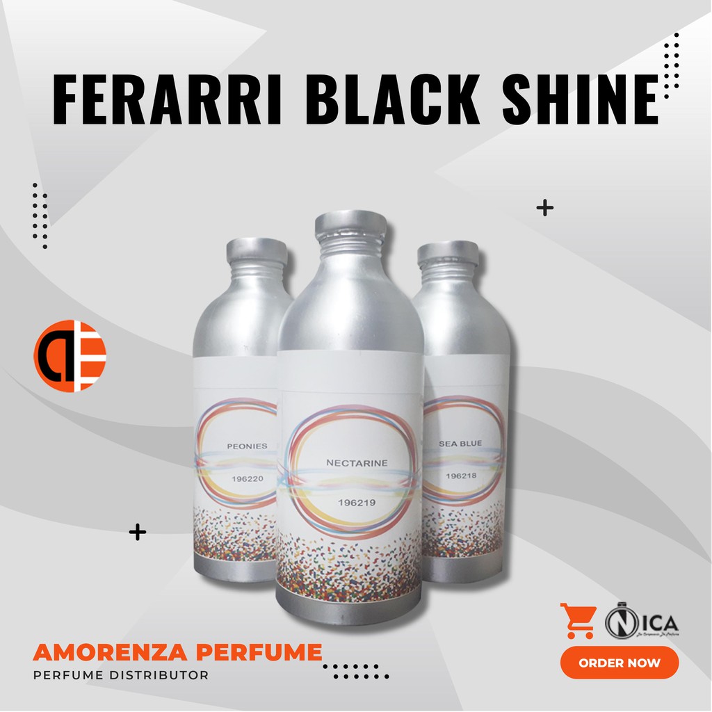 Bibit Parfum Murni FERRARI BLACK SHINE - FARIOUS BLACK Nica Fragrance 500ml Segel Pabrik