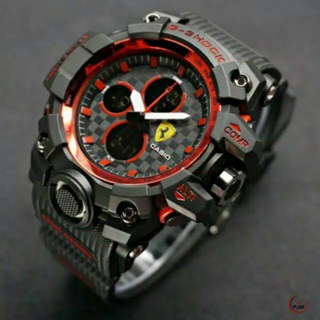 Jam tangan pria casio ferari sport rubber keren