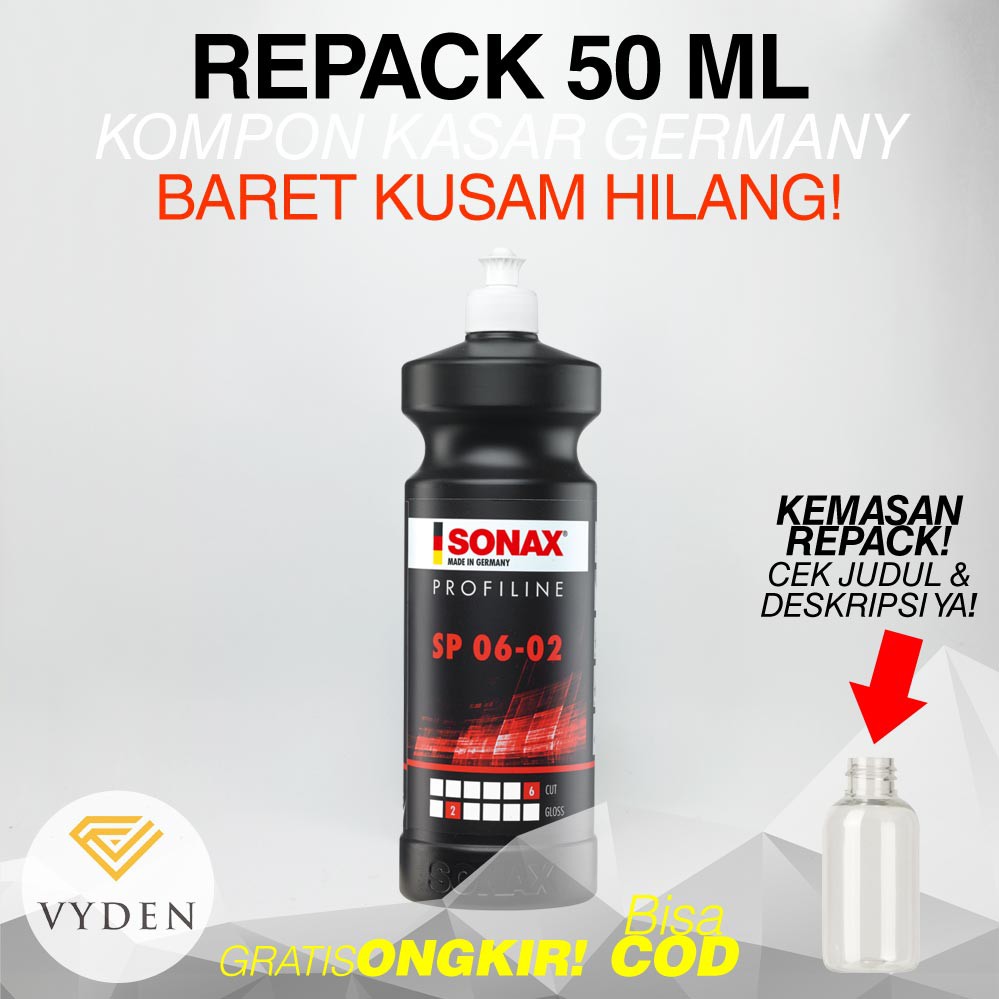 SONAX SP 06 02 50ml Repack Profiline Kompon Kasar Premium Harga MURAH