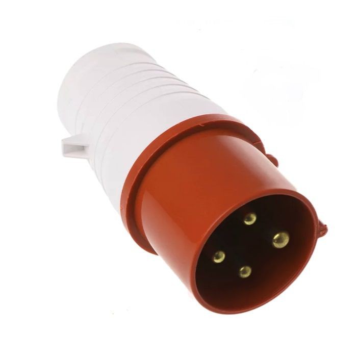 Plug Mounting 4P 32 Ampere / Male Steker 4x32A E024 / 4P-32A E 024 / Plug 4kaki 32ampere 4pin/4pole