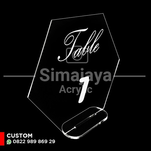 

nomor meja acrylic cv005