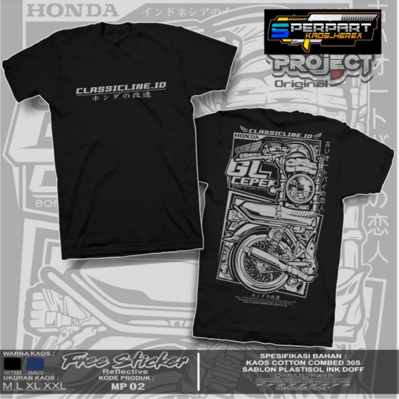 [COD]. KAOS HONDA GL100 / GL CEPEK ORIGINAL