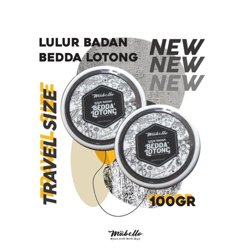 PROMO!!!MABELO BEDDA LOTONG 100g PEMUTIH BADAN AMPUH ORIGINAL