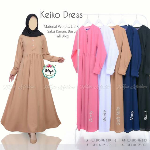 Keiko dress gamis syari
