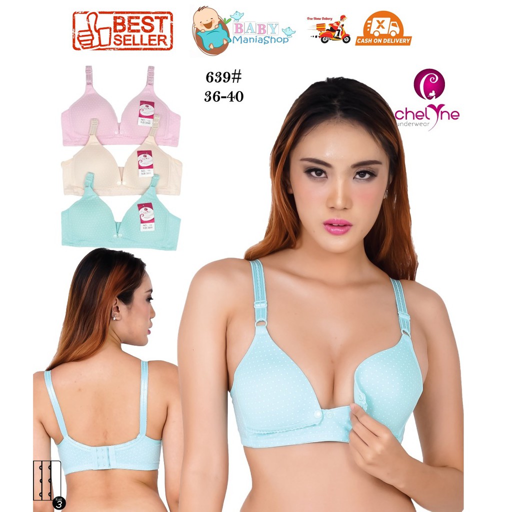 Bra Menyusui / BH Menyusui Nursing Bra chelyne Polka 639 tanpa kawat / Kutang