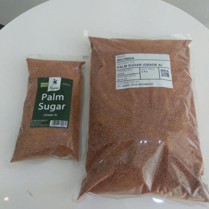 

Cuci Gudang Awal Tahun Ricoman Palm Sugar 2kg Gula aren / gula palem / Semut 2000 gr Cuci Gudang