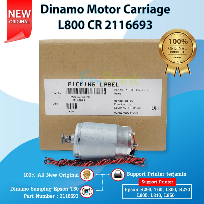 Dinamo Motor Epson R290 T60 L800 L805 L850 L810 R270 New Original  Motor Carriage R290 T60 L800 R270