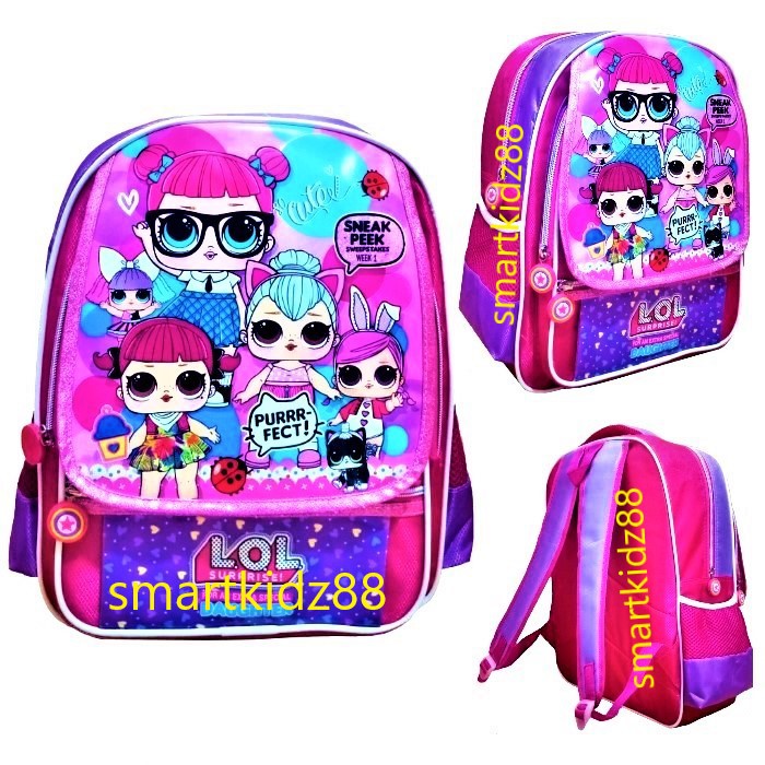 Tas Sekolah - Tas Ransel Anak Sekolah TK Karakter LOL
