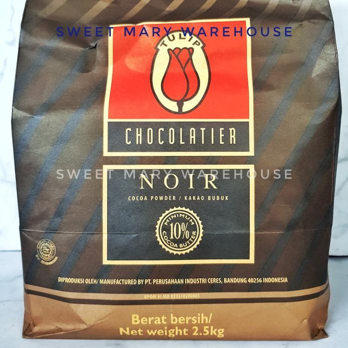 

TULIP CHOCOLATIER NOIR COCOA POWDER 500GR COKLAT BUBUK KAKAO 500GR