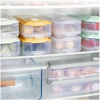 Kotak Kontainer Makanan Kulkas Storage Box Drain Hole / Kotak Kontainer Makanan Kulkas Storage Box Kotak Penyimpanan Kulkas / Kotak Tempat Ikan Di Kulkas Kotak Tempat Sayuran Dalam Kulkas Kontainer Box Plastik Murah Tebal / Kotak Makanan Kontainer Kulkas