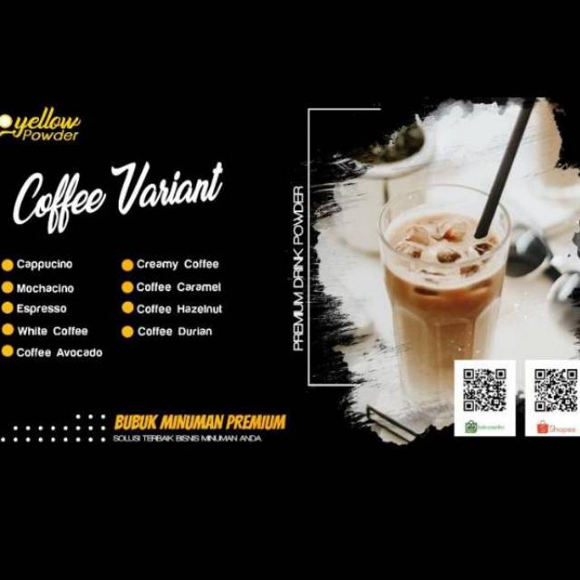 

BUBUK MINUMAN RASA COFFE POWDER DRINK 1KG/BUBUK MINUMAN ALL VARIAN KOPI