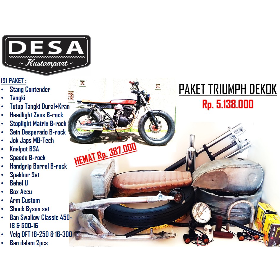 Jok Custom Chopper Viper Shopee Indonesia