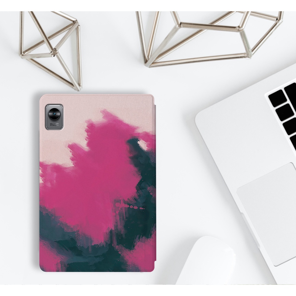 Realme pad mini (2022) 8.7-inch RMP2105 Tablet Protective Case oppo padmini 8.7&quot; Fashion Watercolor Art Painting Flip Stand Cover