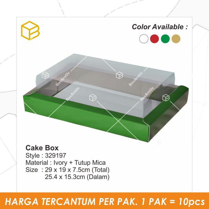 

Produk Unggulan] Tc - 329197 Green | Box Toples. Box Kue. Packaging. Kotak Kue.