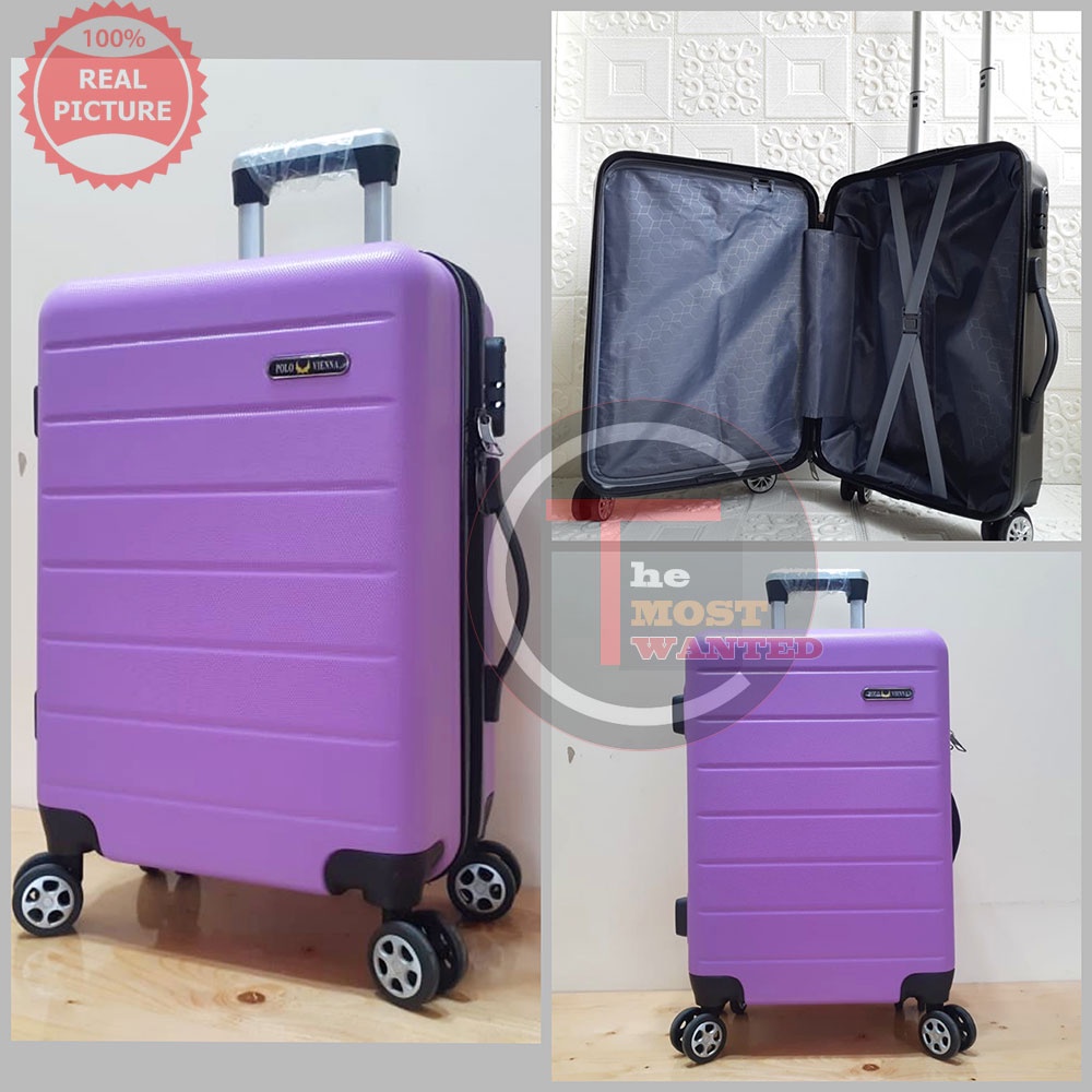 KOPER POLO VIENNA 20 inch V 001.FREE PACKING BUBBLE WRAP KOPER ABS .KOPER FIBER GARANSI KOPER CABIN