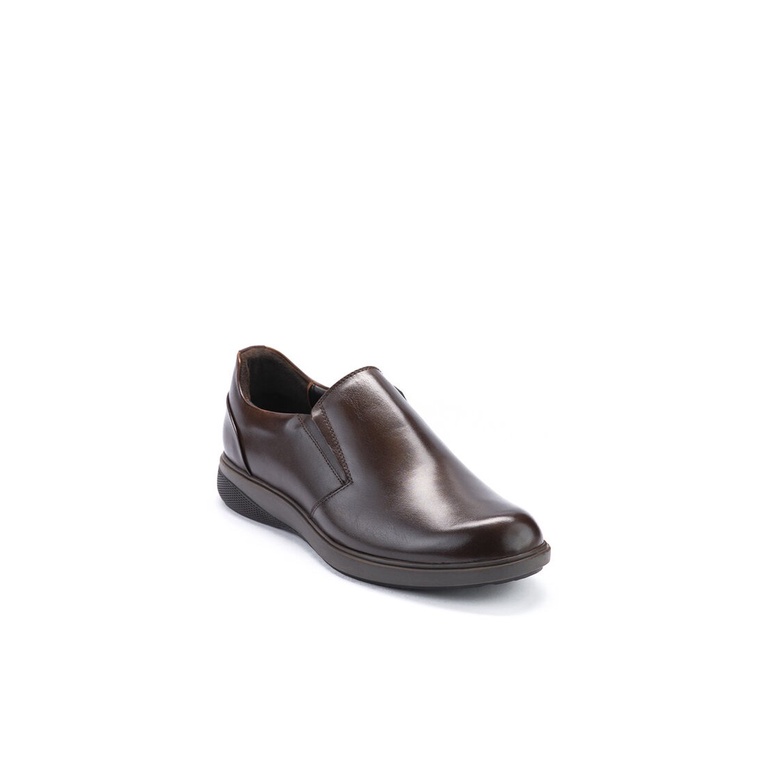 SEPATU SLIP ON KULIT ANDREW PRIA ORIGINAL FORMAL BRANDED COKLAT ANM02