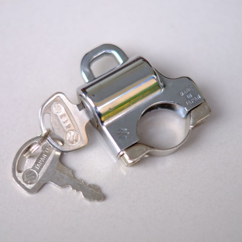 helmet holder kunci helm suzuki vanvan rv50 rv90 rv125 a80 a100 t125 ts125 gp100 gp125 original nos 