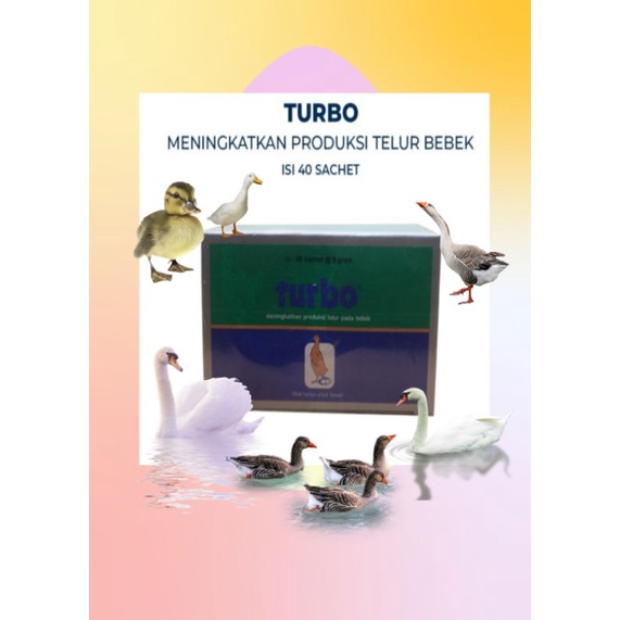 1 DUS TURBO 40bks BEBEK OBAT VITAMIN BEBEK TELUR POTONG BREEDING TERNAK asli ori medion 100%