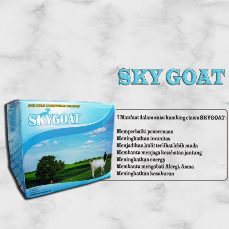 Super Goat Susu Kambing Etawa Supergoat -Skygoat isi 10 sacet