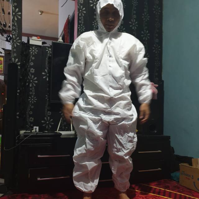 APD COVERALL GSM75 WHITE NON WOVEN POLYPROPYLENE