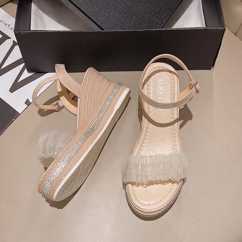 SN2971 - Sandal Hak Tali Elegan Fashion Wanita