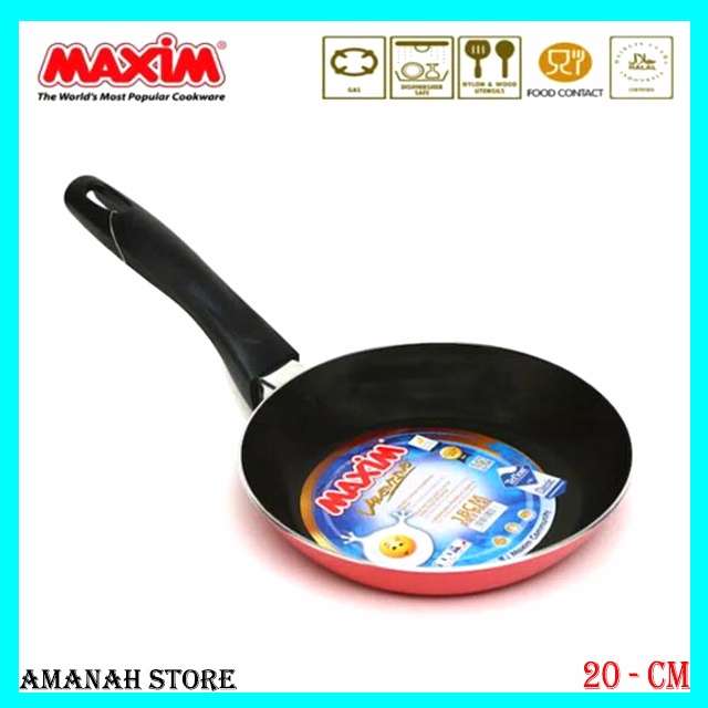 Wajan/Penggorengan (Fry Pan) Teflon 20 Cm Maxim Valentino Anti Lengket