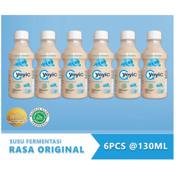 Yoyic Susu Fermentasi Rasa Original 130ml x 6pcs