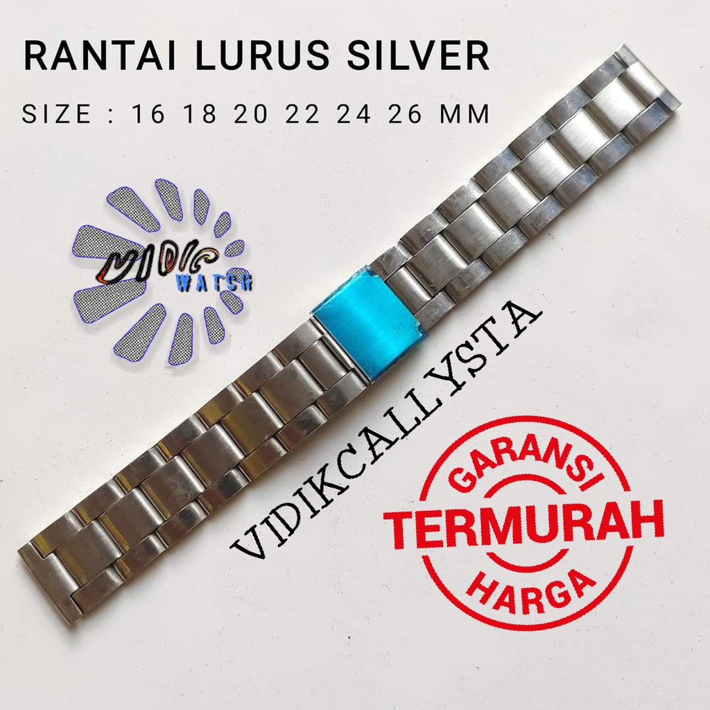 Tali jam tangan stinless steel Tali jam tangan rante universal 14mm 16mm 18mm 20mm 22mm 24mm 26mm