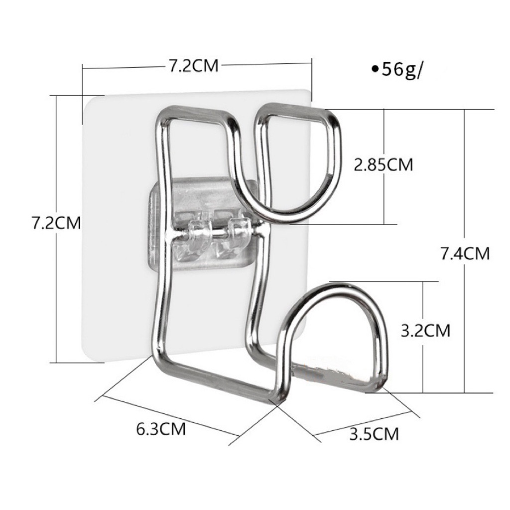 Gantungan Hook Transparan Gantungan Dinding Kait  Gantungan Serbaguna
