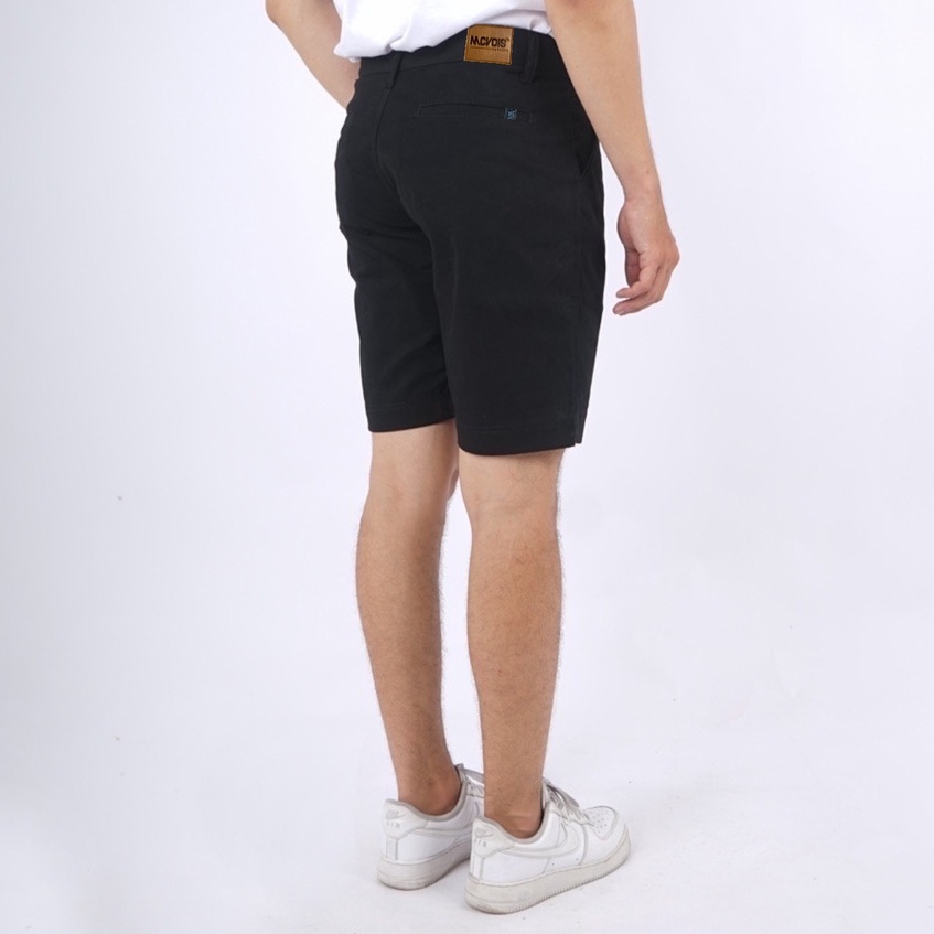 Mcvois Celana Chino Pendek Pria Hitam Premium Distro