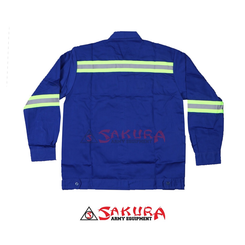 Wearpack Safety Atasan Baju Wearpack Panjang Biru Benhur Baju Safety