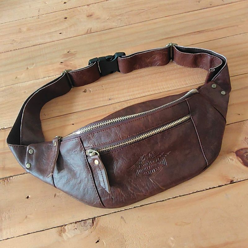 TAS PRIA WAISTBAG KULIT TAS PINGGANG KULIT PRIA KOMPEK KULIT