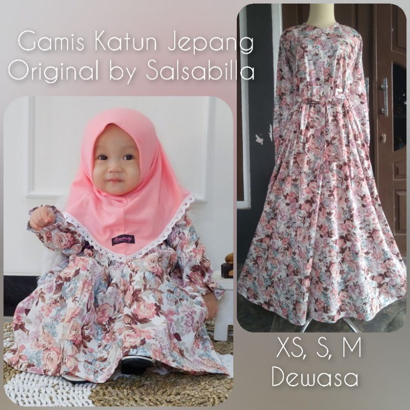 Gamis Bayi Katun Jepang Chocorose Baju Muslim Anak Perempuan Couple Ibu Dan Anak Mom Kids Shopee Indonesia