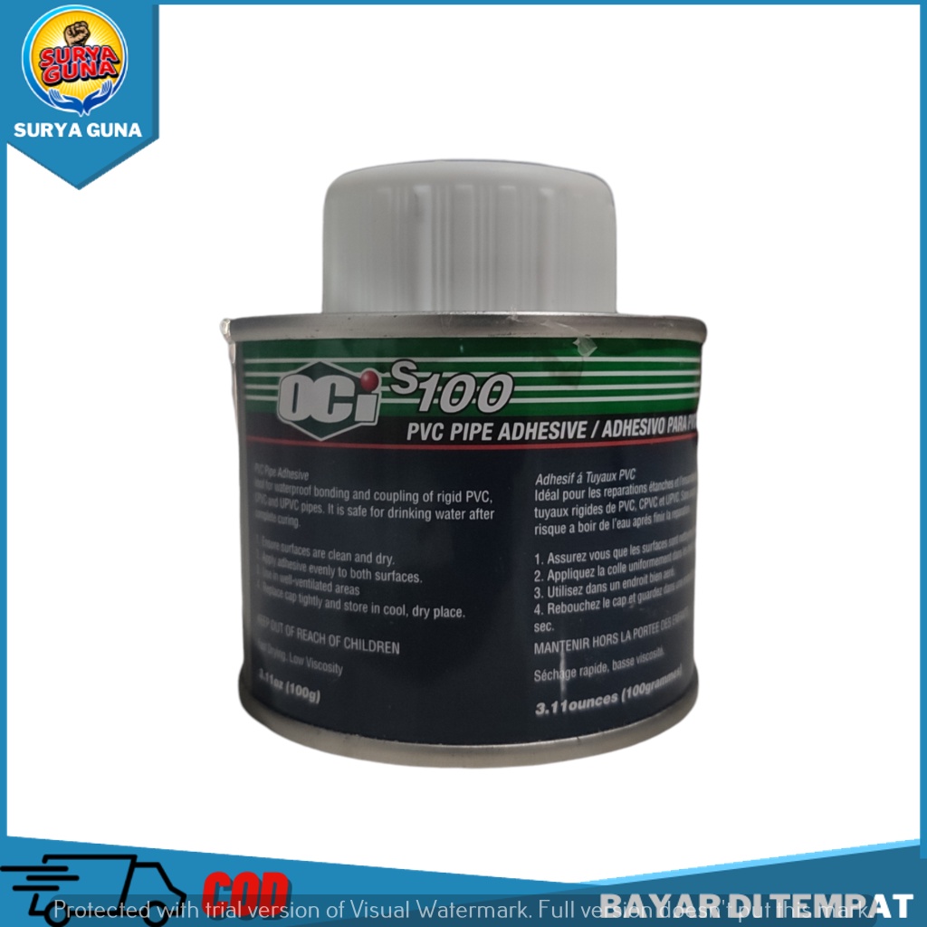 Lem Pipa PVC Terkuat 100 Gram