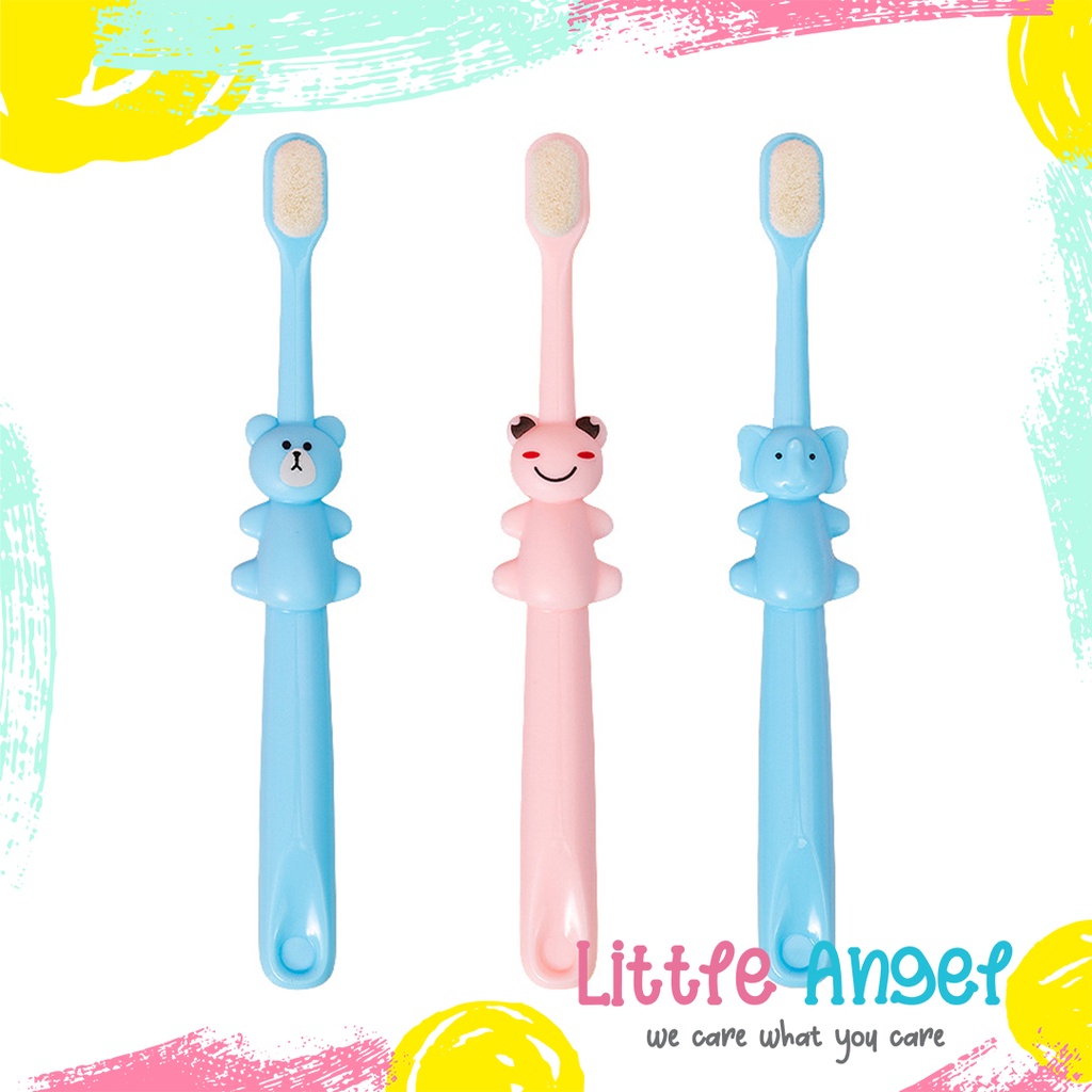 SIKAT GIGI BAYI ANAK SILIKON Baby Training Toothbrush Karakter Silicon Lembut Bulu Halus Kids Teether Gigitan