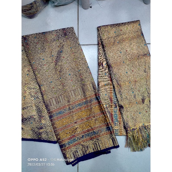 SONGKET MESIN (SONGKET THAILAND) SARUNG + SLENDANG