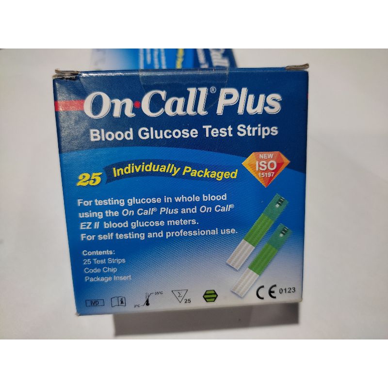 Original On call plus strip stik gula darah (kemasan sachet) Exp Baru