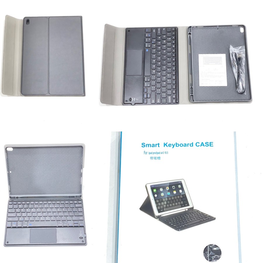 Ipad Pro 10.5 / Air 3 Trackpad Touchpad Keyboard Book Cover Casee