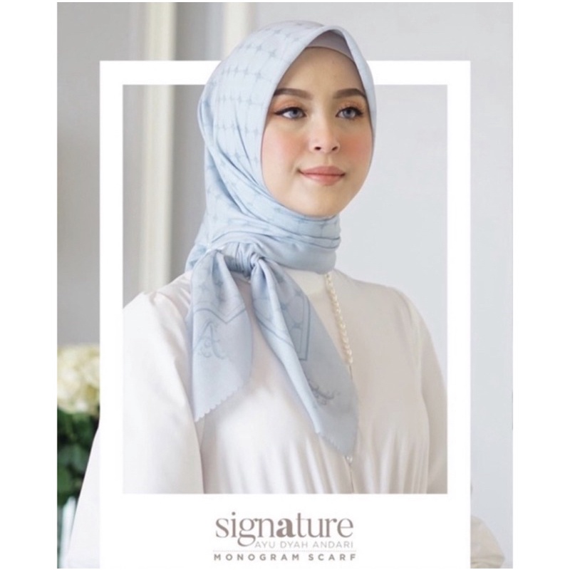 Ayu By Ayu Dyah Andari Monogram series Dusty Blue good condition