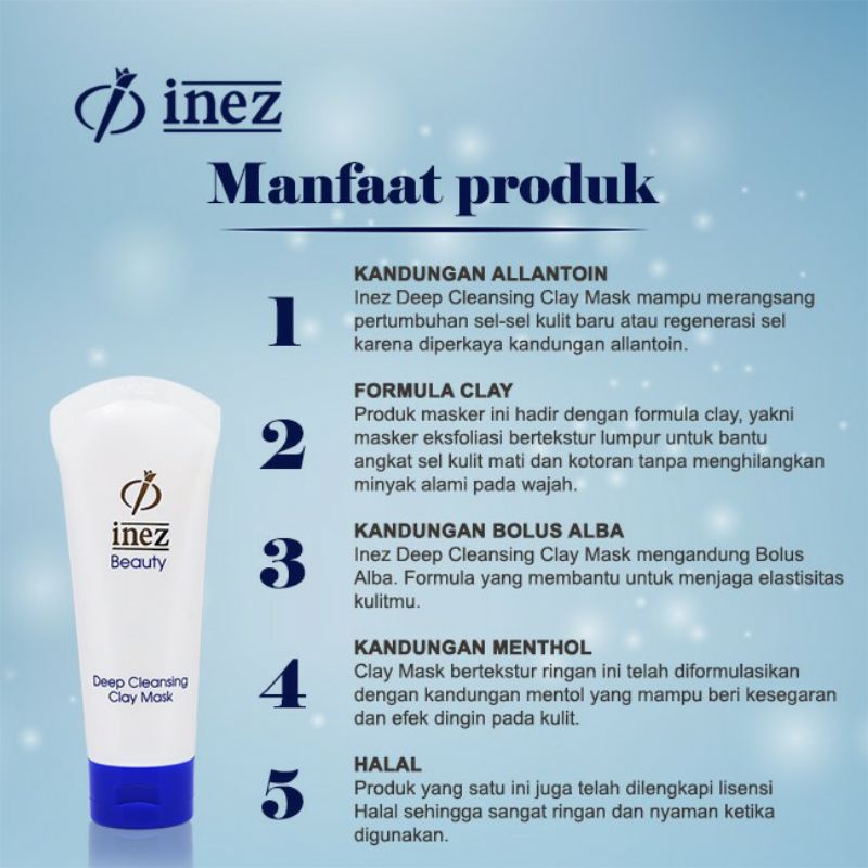 INEZ Deep Cleansing Clay Mask