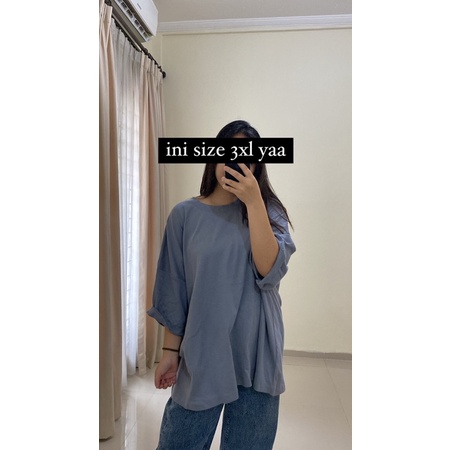 Oversized Cotton Shirt (CUMAN KAOSNYA AJA YAA)