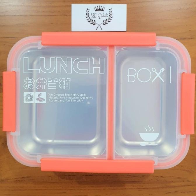 Kotak makan Anti bocor Lunch Box Double Layer STAINLESS STEEL 1500 ml