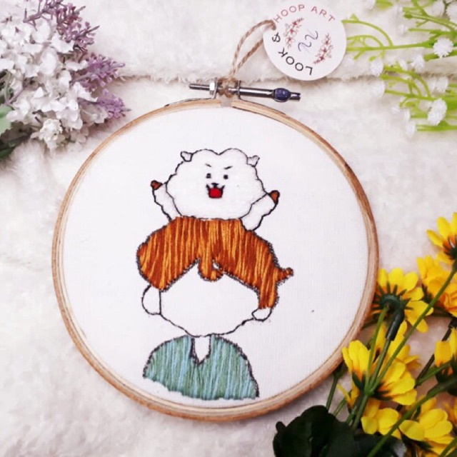 Hiasan Dinding BTS/Hiasan Dinding Hoop Art BTS/JIN BTS/RJ BT21