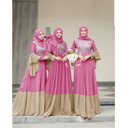 Baju Gamis Muslim Terbaru 2021 Model Baju Pesta Wanita kekinian Bahan Kekinian Busana