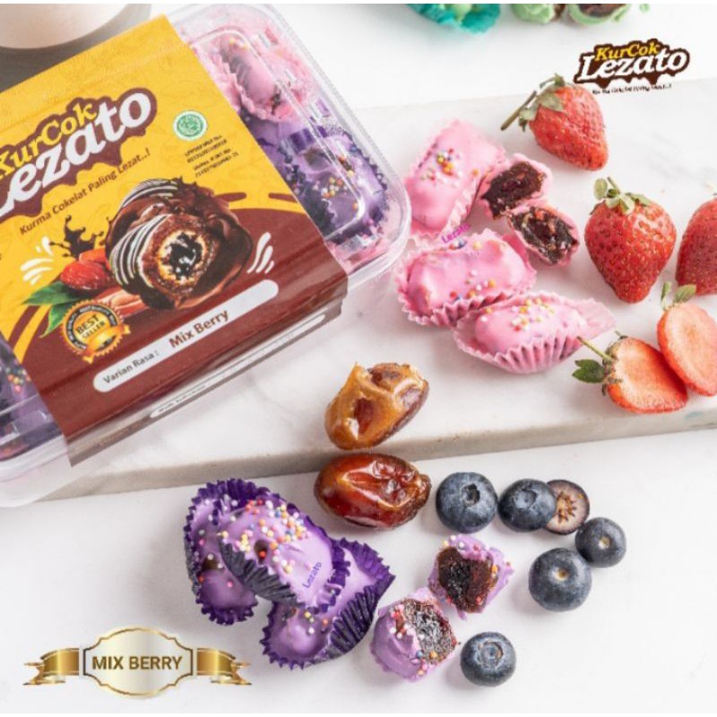 

Kurcok/Kurma Cokelat rasa mix berry